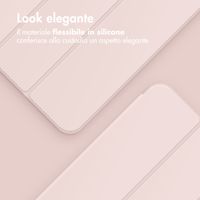 Accezz Smarte Klapphülle aus Silikon Samsung Galaxy Tab A9 8.7 Zoll - Rosa