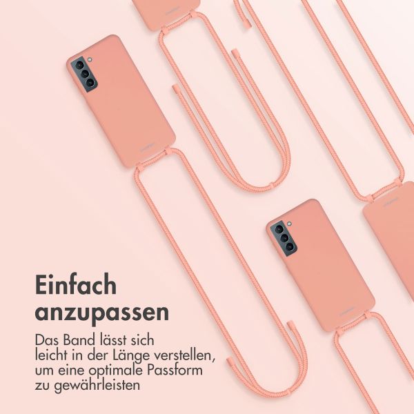 imoshion Color Backcover mit abtrennbarem Band Samsung Galaxy S21 - Peach