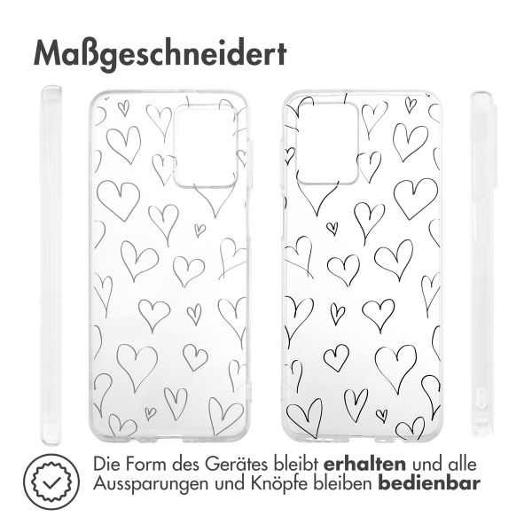 imoshion Design Hülle Motorola Moto G54 - Hearts