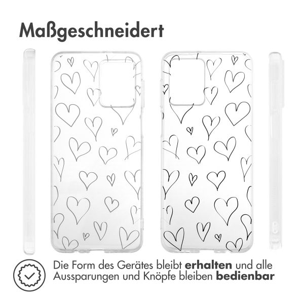 imoshion Design Hülle für das Motorola Moto G54 - Hearts