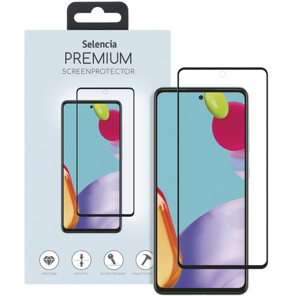 Selencia Premium Screen Protector aus gehärtetem Glas für das Samsung Galaxy A52(s) (5G/4G) / A53 - Schwarz