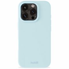 Holdit Silicone Case für das iPhone 16 Pro - Mineral Blue