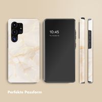 Selencia Vivid Rückabdeckung mit MagSafe Samsung Galaxy S25 Ultra - Golden Beige Marble