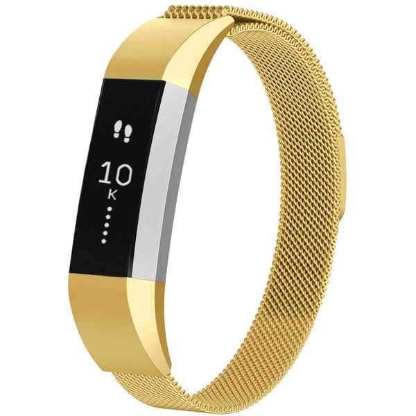 imoshion Mailändische Magnetarmband für das Fitbit Alta (HR) - Größe S - Gold