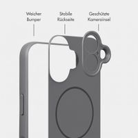 Accezz Grip Backcover mit MagSafe Apple iPhone 16 - Grau