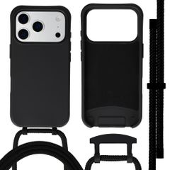 imoshion Color Backcover mit abnehmbarem Handykette und MagSafe Apple iPhone 17 Pro - Schwarz