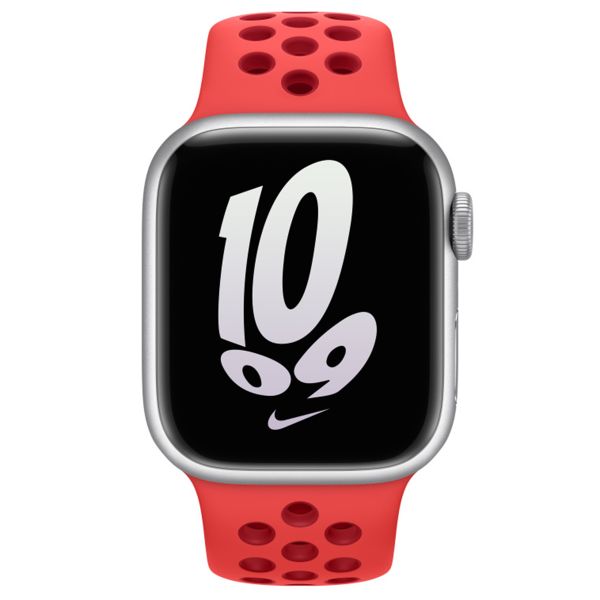 Apple Nike Sport Band für das Apple Watch Series 1-9 / SE - 38/40/41 mm / Series 10 - 42 mm - Bright Crimson / Gym Red