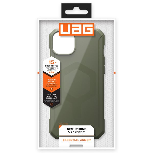 UAG Essential Armor MagSafe Apple iPhone 15 Plus - Olive Drab