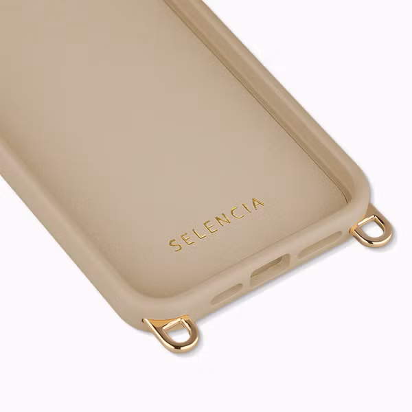Selencia Rivièra Backcover mit MagSafe mit abnehmbaren Haken Apple iPhone 14 Pro - Milky Latte