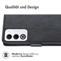imoshion Luxuriöse Klapphülle Oppo A5 5G (2025) - Schwarz