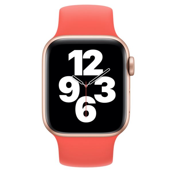 Apple Silikon Solo Loop für das  Apple Watch | 44/45/46/49 mm - Größe 11 - Pink Citrus