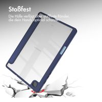 imoshion Trifold Hardcase Klapphülle für das Samsung Galaxy Tab S6 Lite (2020/2022/2024) - Dunkelblau