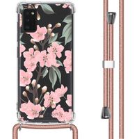 imoshion Design Hülle mit Band für das Samsung Galaxy A41 - Cherry Blossom