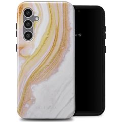 Selencia Vivid Back Cover Samsung Galaxy S23 FE - Chic Marble Gold