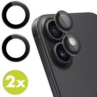 imoshion 2er-Pack Objektivschutz für Kamera für das Apple iPhone 16 / 16 Plus - Schwarz
