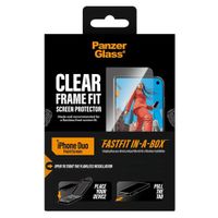 PanzerGlass Ultra Wide Fit FastFit in-a-box Privacy Screen Protector Apple iPhone Duo