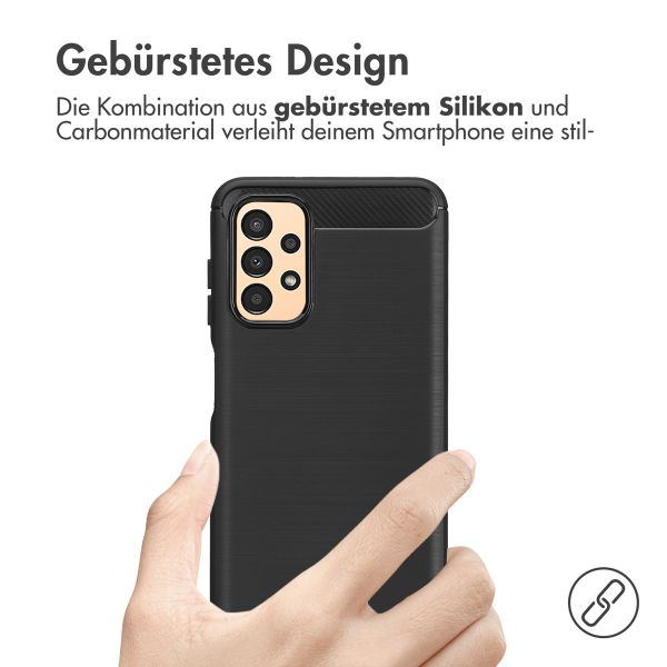 imoshion Brushed Back Cover für das Samsung Galaxy A13 (5G) - Schwarz