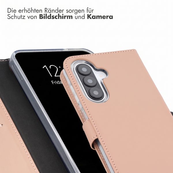 Selencia Echtleder Klapphülle Samsung Galaxy A27 (5G) - Dusty Pink