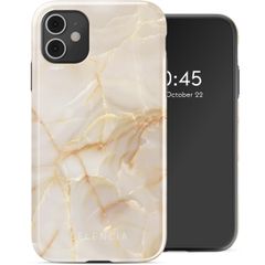 Selencia Vivid Tough Back Cover für das iPhone 11 - Golden Beige Marble