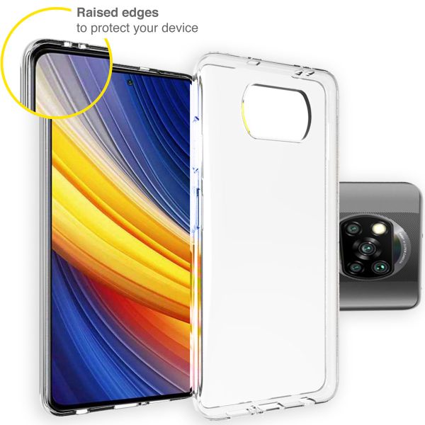 Accezz Clear TPU Backcover Xiaomi Poco X3 (Pro) - Transparent