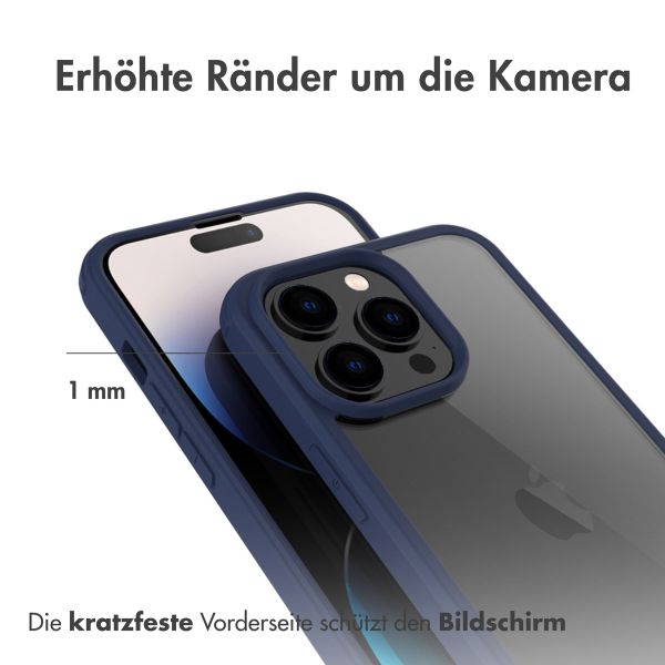 Accezz 360° Rundumschutzhülle für das iPhone 14 Pro Max- Blau