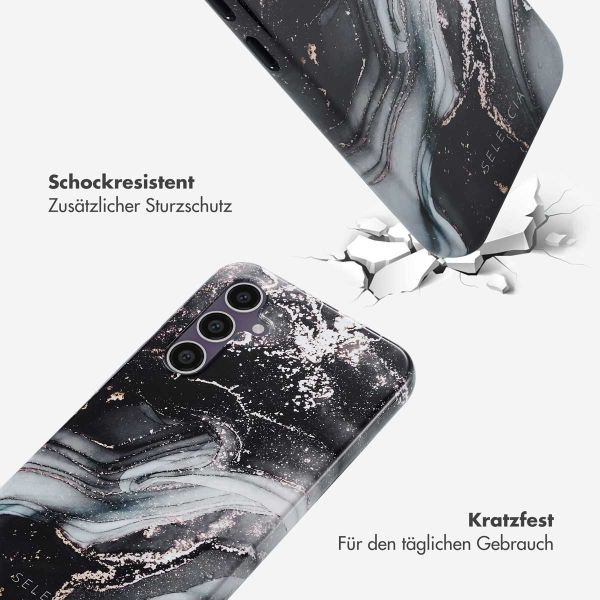 Selencia Vivid Tough Back Cover für das Samsung Galaxy S23 FE - Chic Marble Black