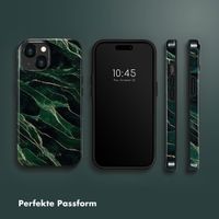 Selencia Vivid Tough Back Cover für das iPhone 15  - Chic Marble Quartz