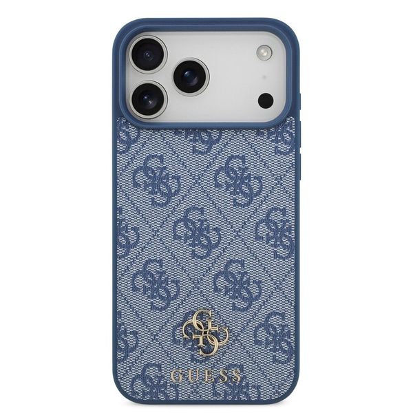 Guess 4G Metal Logo Back Cover MagSafe Apple iPhone 17 Pro - Blau