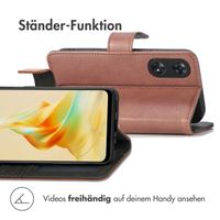 imoshion Luxuriöse Klapphülle Oppo Reno 8 T (4G) - Braun