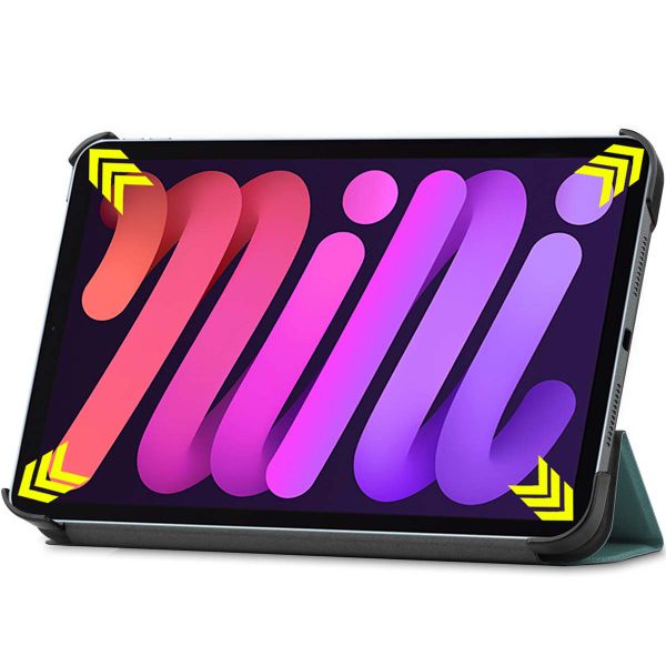 imoshion Trifold Klapphülle Apple iPad Mini 7 (2024) / iPad Mini 6 (2021) - Dunkelgrün