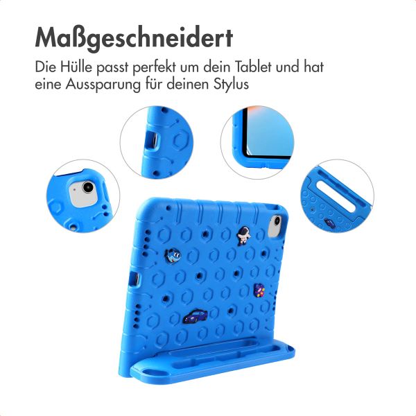 imoshion Kindersichere Schutzhülle mit abnehmbaren Ansteckern Apple iPad 11 (2025) 11 Zoll A16 / iPad 10 (2022) 10.9 Zoll - Blau