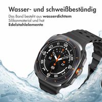 imoshion Ocean Silikonarmband für das  Samsung Galaxy Watch Ultra (2024/2025) - Schwarz