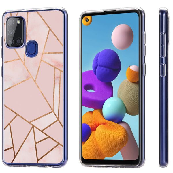 imoshion Design Hülle für das Samsung Galaxy A21s - Pink Graphic