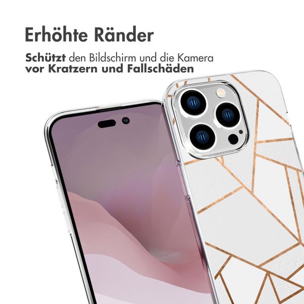 imoshion Design Hülle für das iPhone 14 Pro - White Graphic