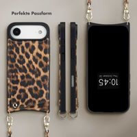Selencia Nova HandyHülle mit Kordel und Kartenhalter Apple iPhone Air - Leopard