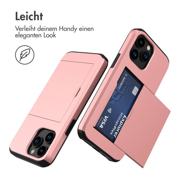 imoshion Backcover mit Kartenfach Apple iPhone 14 Pro - Rosé gold