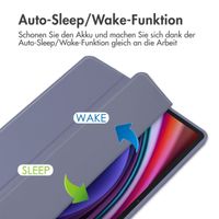 imoshion Trifold Hardcase Klapphülle Samsung Galaxy Tab S9 11.0 Zoll - Violett