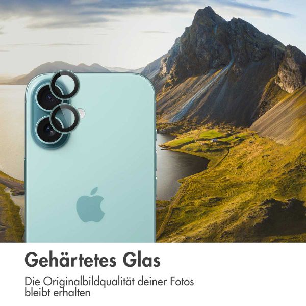 imoshion 2er-Pack Objektivschutz für Kamera für das iPhone 16 / 16 Plus - Teal