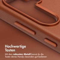 Accezz MagSafe Leather Backcover für das Samsung Galaxy S25 - Sienna Brown