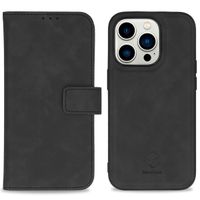 imoshion Entfernbare 2-1 luxuriöse Klapphülle für das Apple iPhone 14 Pro - Schwarz