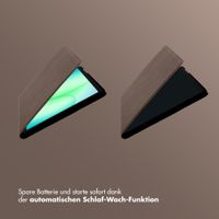 Selencia Riva Klapphülle Samsung Galaxy Tab A11 Plus - Mocha Brown