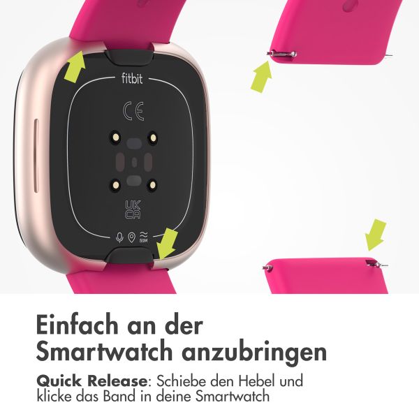 imoshion Silikonarmband für die Fitbit Versa (2) / Versa Lite - Größe S - Rosa