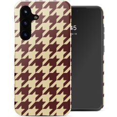 Selencia Vivid Back Cover Samsung Galaxy S25 FE - Pied-de-Poule