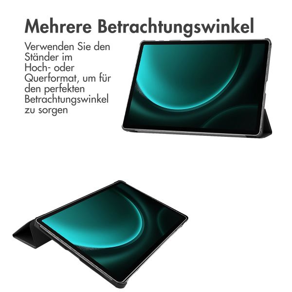imoshion Trifold Klapphülle Samsung Galaxy Tab S10 Plus / Tab S9 FE Plus / Tab S9 Plus - Schwarz