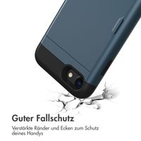 imoshion Backcover mit Kartenfach für das iPhone SE (2022 / 2020) / 8 / 7 - Dunkelblau