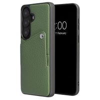 Selencia Riva Back Cover mit Kartenfach Samsung Galaxy S26 - Sage Green
