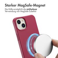 imoshion Color Backcover mit abnehmbarem Handykette und MagSafe Apple iPhone 14 - Raspberry