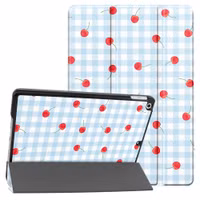 imoshion Design Trifold Klaphülle Apple iPad 9 (2021) 10.2 Zoll / iPad 8 (2020) 10.2 Zoll / iPad 7 (2019) 10.2 Zoll - Cherry Check