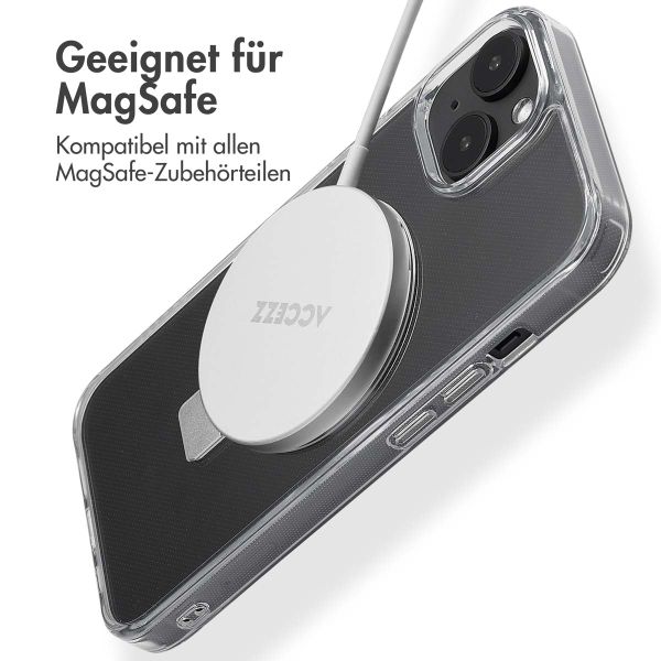 Accezz Ring Stand Backcover mit MagSafe Apple iPhone 14 - Transparent