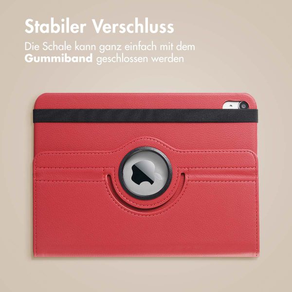 imoshion 360° drehbare Klapphülle Apple iPad 11 (2025) 11 Zoll A16 / iPad 10 (2022) 10.9 Zoll - Dunkelrot